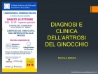 RELATORE AL CONGRESSO: L'ARTROSI DEL GINOCCHIO, DALLA ARTROSCOPIA ALLA PROTESI - Dott. Nicola Manta